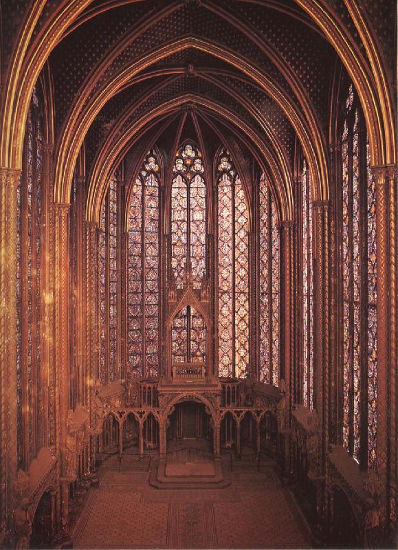 unknow artist Interior from Sainte-Chapelle